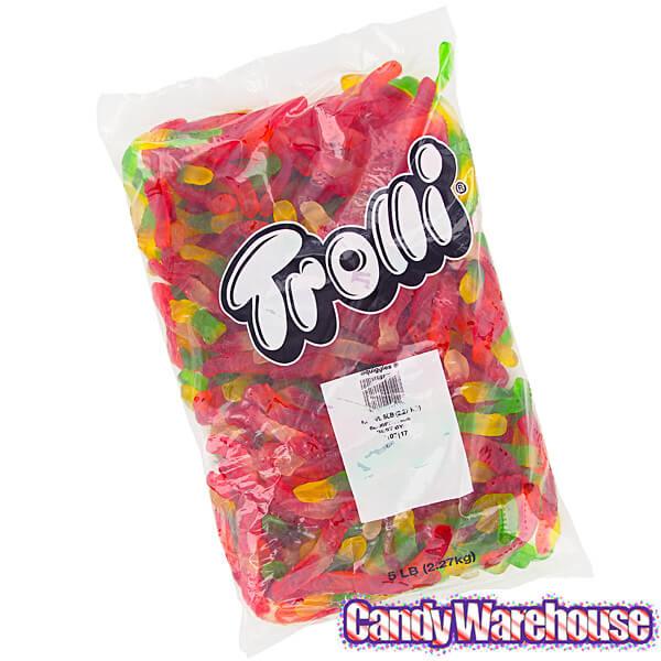 Trolli Squiggles Gummy Worms Candy: 5LB Bag - Candy Warehouse