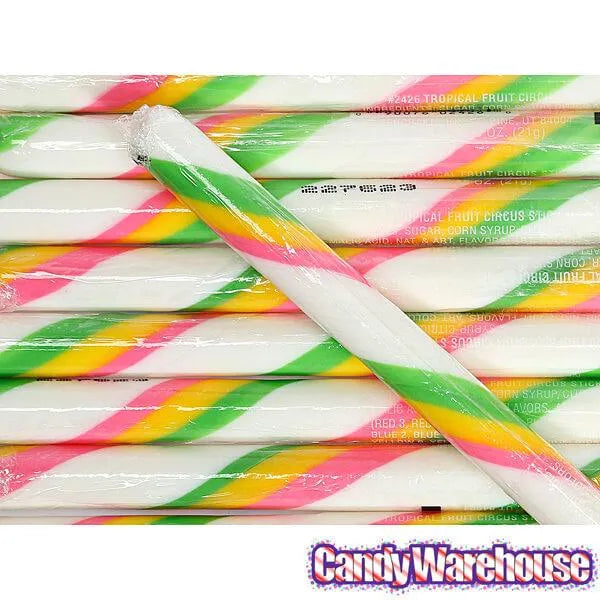 Tropical Fruit Hard Candy Sticks 100Piece Box Candy Warehouse