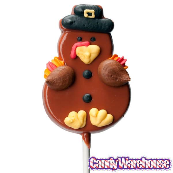 Turkey Lollipops: 24-Piece Box - Candy Warehouse