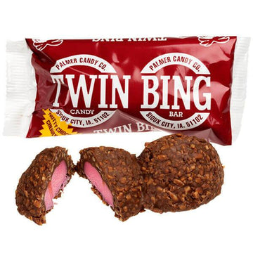 Twin Bing Candy Bars: 36-Piece Box - Candy Warehouse