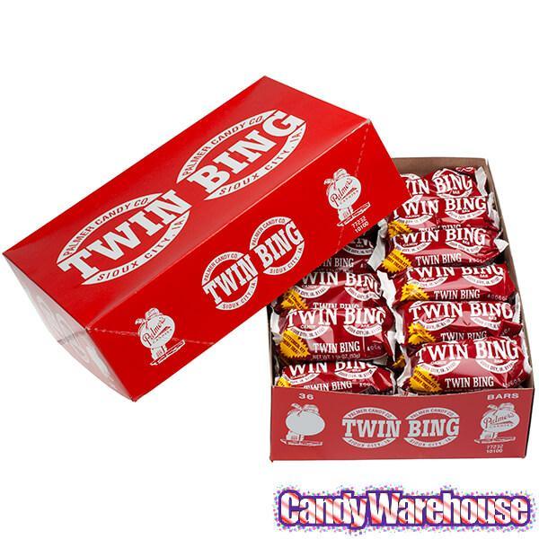 Twin Bing Candy Bars: 36-Piece Box - Candy Warehouse