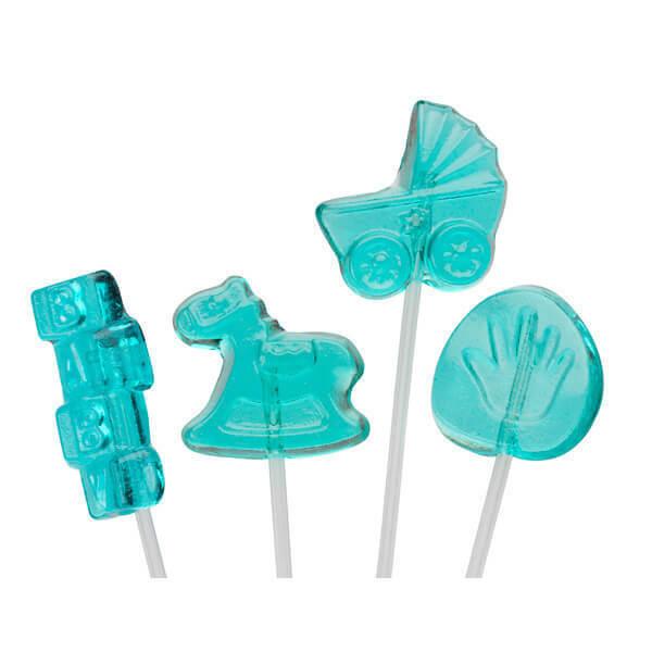 Twinkle Candy Baby Shower Lollipops - Blue: 60-Piece Bag - Candy Warehouse
