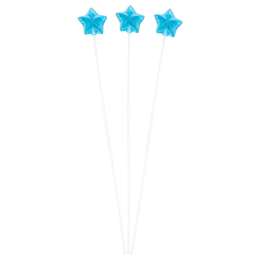 Twinkle Candy Star Lollipops - Blue: 120-Piece Bag - Candy Warehouse