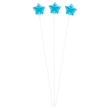 Twinkle Candy Star Lollipops - Blue: 120-Piece Bag - Candy Warehouse