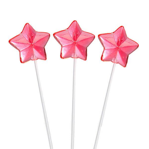 Twinkle Candy Star Lollipops - Red: 120-Piece Bag - Candy Warehouse