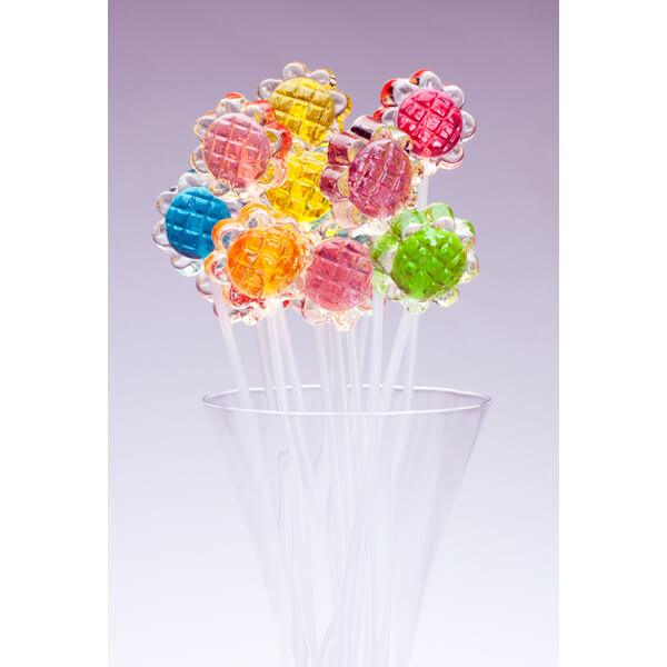 Twinkle Candy Sunflower Lollipops: 120-Piece Bag - Candy Warehouse