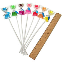 Twinkle Candy Two-Tone Hearts Lollipops: 120-Piece Bag - Candy Warehouse