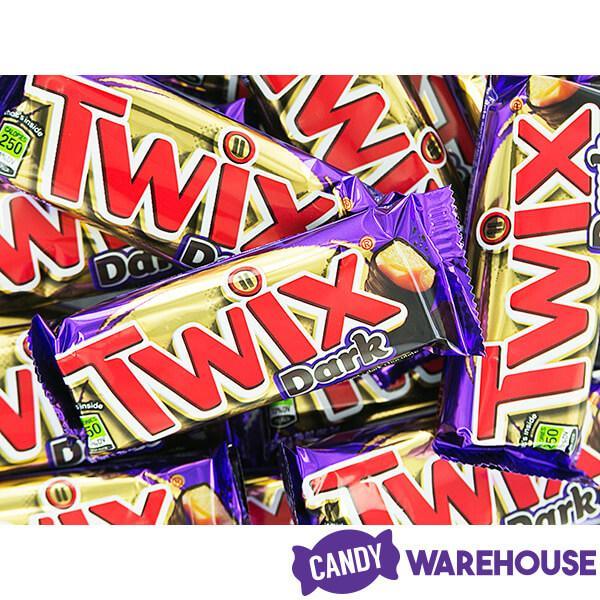 Twix Dark Chocolate Candy Bars: 36-Piece Box - Candy Warehouse