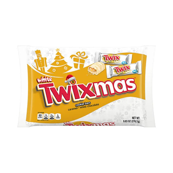 ホワイトゴールドクリスマススワッグ❣️あずき❣️２つセット❣️ Twix White Chocolate Fun Size Candy Bars: 9.83-Ounce Bag – Candy