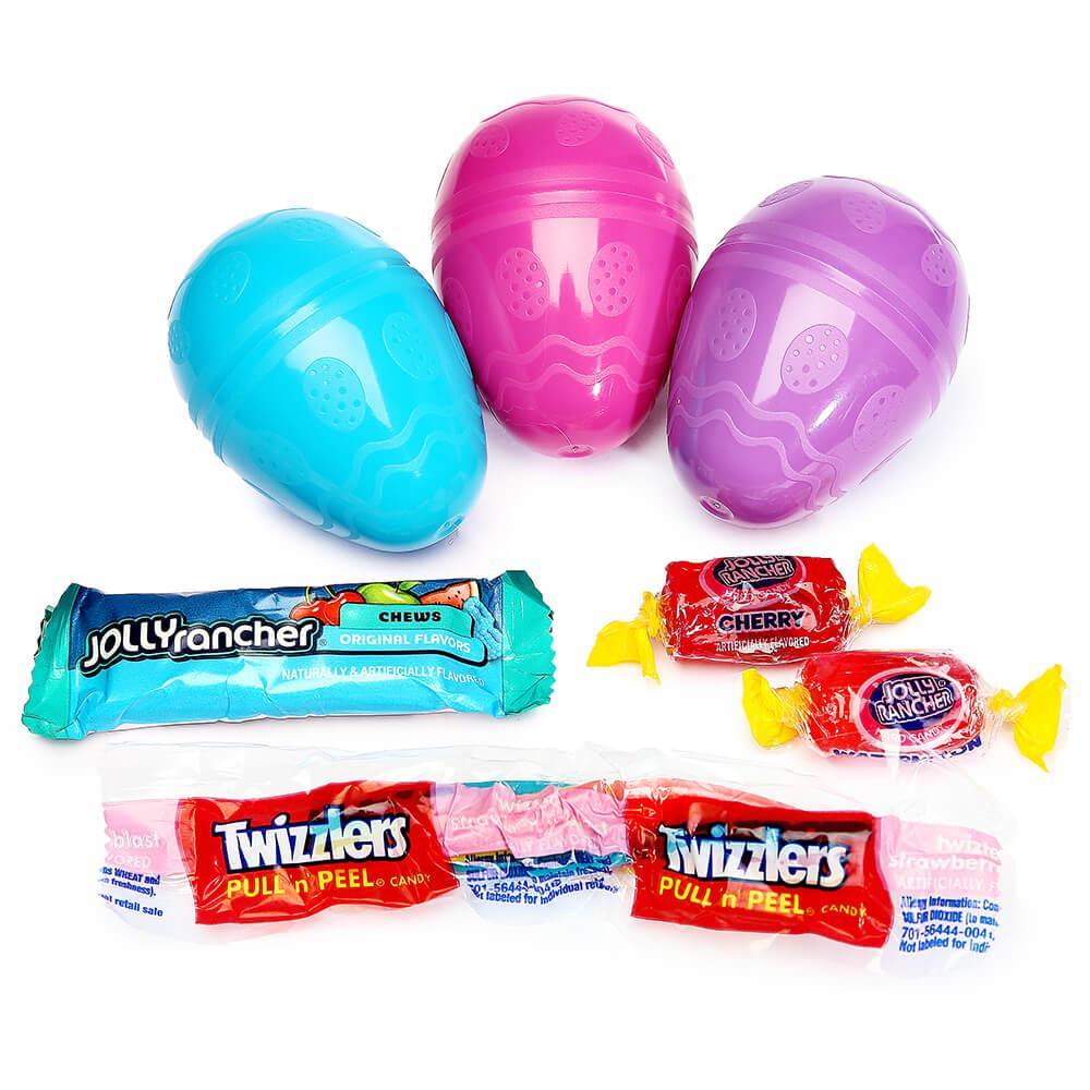 Twizzlers and Jolly Rancher Candy Filled Plastic Eggs Assortment: 12-Piece Bag - Candy Warehouse