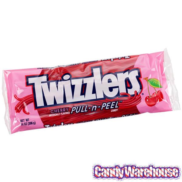 Twizzlers Cherry Pull-n-Peel Licorice Twists: 14-Ounce Bag - Candy Warehouse