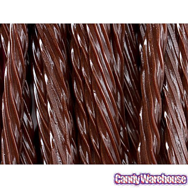 Twizzlers Chocolate Licorice Twists: 3.75LB Case - Candy Warehouse