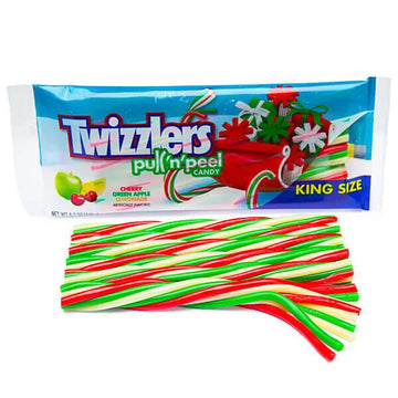 Twizzlers Christmas Licorice Twists King Size Packs: 15-Piece Box - Candy Warehouse