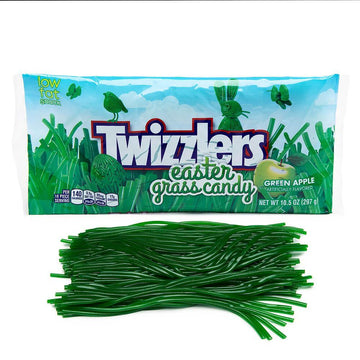 Twizzlers Easter Grass Green Apple Licorice Twists: 10.5-Ounce Bag - Candy Warehouse