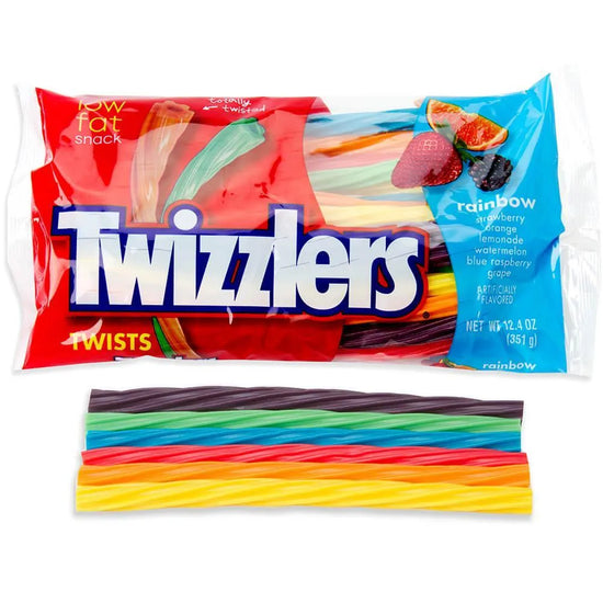 Twizzlers Rainbow Licorice Twists 12Ounce Bag Candy Warehouse