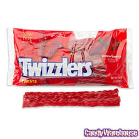 Twizzlers Strawberry Licorice Twists: 16-Ounce Bag - Candy Warehouse