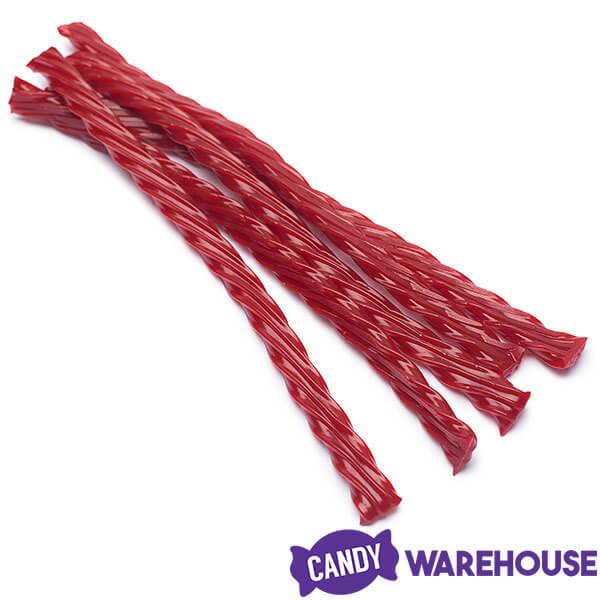 Twizzlers Strawberry Licorice Twists - Unwrapped: 5LB Tub - Candy Warehouse