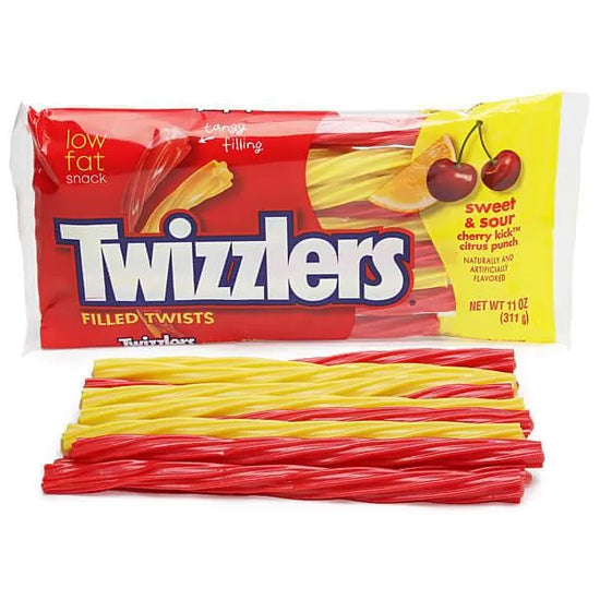 Twizzlers Sweet & Sour Filled Licorice Twists 11Ounce Bag Candy