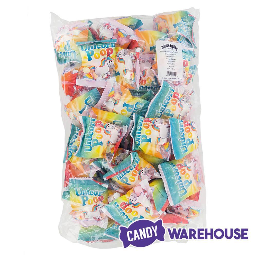 Unicorn Poop Candy Marshmallow Packs: 55-Piece Bag - Candy Warehouse