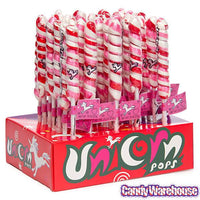 Unicorn Pops 0.75-Ounce Twist Suckers - Valentine: 36-Piece Display - Candy Warehouse