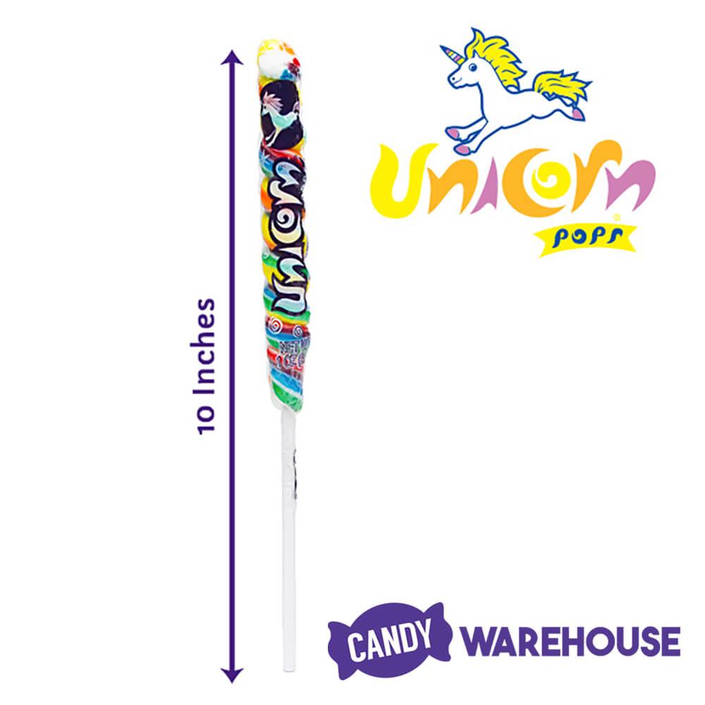 Unicorn Pops 1-Ounce Twist Suckers - Rainbow: 72-Piece Case - Candy Warehouse