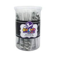 Unicorn Pops Twist Suckers - Black: 24-Piece Jar - Candy Warehouse