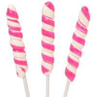Unicorn Pops Twist Suckers - Bright Pink: 24-Piece Jar - Candy Warehouse