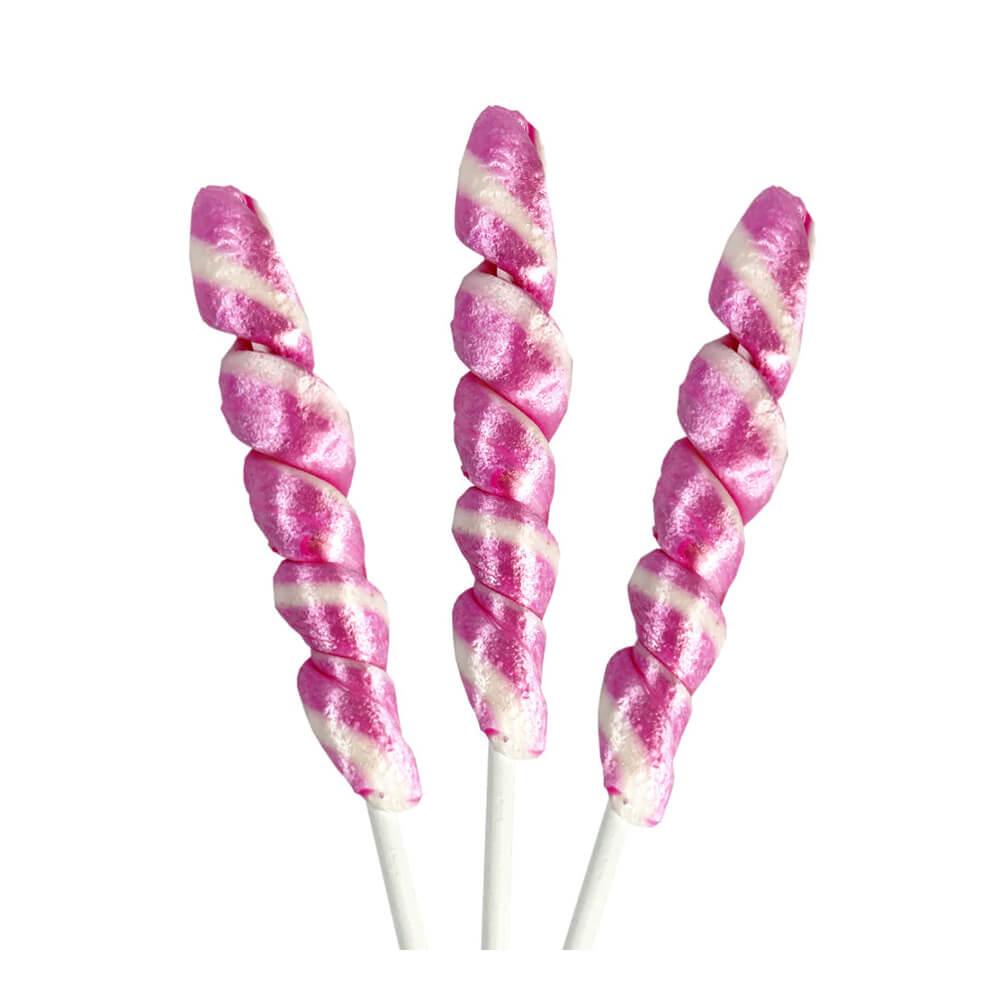 Unicorn Pops Twist Suckers - Light Pink: 24-Piece Jar - Candy Warehouse