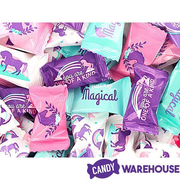 Unicorn Wrapped Buttermint Creams: 300-Piece Case - Candy Warehouse