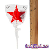 USA Stars Hard Candy Lollipops: 12-Piece Pack - Candy Warehouse
