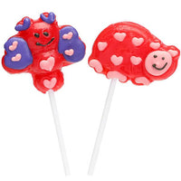 Valentine Bug Character Lollipops: 12-Piece Box - Candy Warehouse