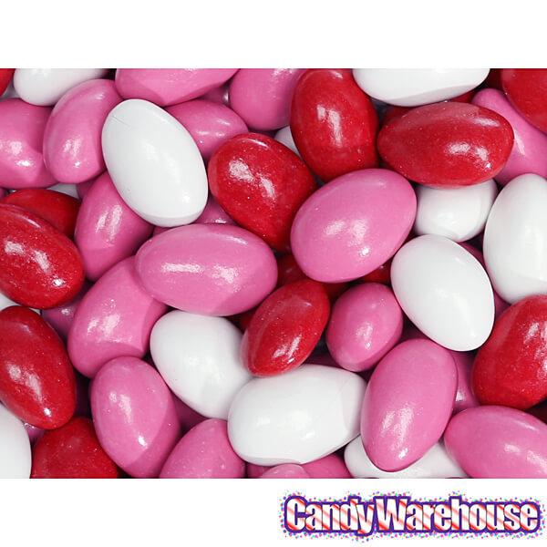 Valentine Chocolate Jordan Almonds: 2LB Bag - Candy Warehouse
