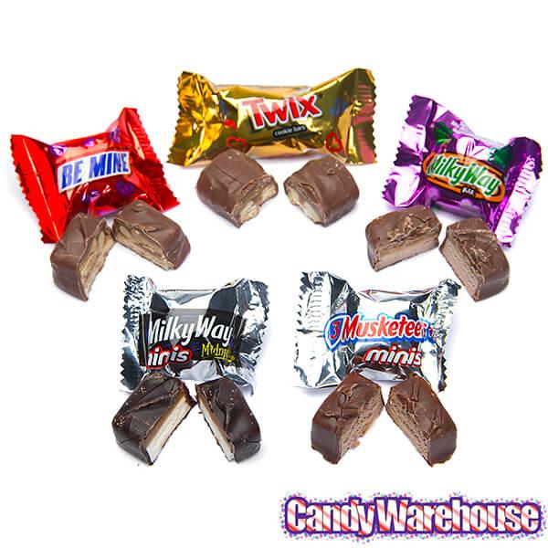 Valentine Chocolate Minis Mix: 70-Piece Bag - Candy Warehouse