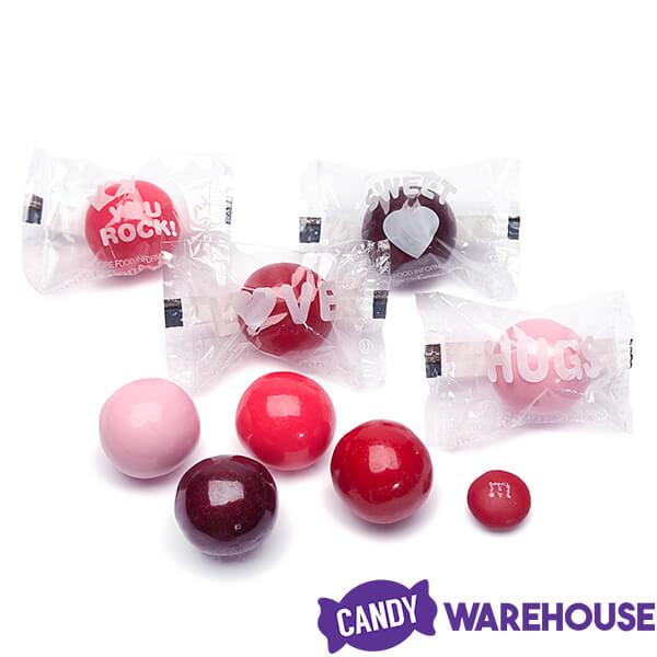 Valentine Conversation Gumballs Dubble Bubble Bubblegum: 50-Piece Bag - Candy Warehouse
