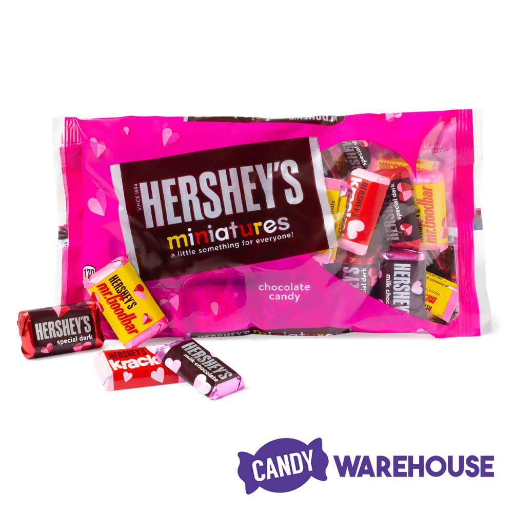 Valentine Hershey's Miniatures Assortment: 30-Piece Bag - Candy Warehouse