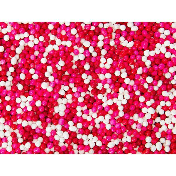 Valentine Nonpareils Sprinkles: 4.65-Ounce Bottle - Candy Warehouse