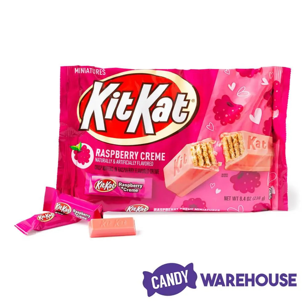 Valentine Raspberry Creme Kit Kat Minis Candy: 8.8-Ounce Bag – Candy ...