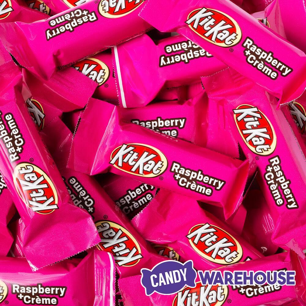 Valentine Raspberry Creme Kit Kat Minis Candy: 8.4-Ounce Bag - Candy Warehouse