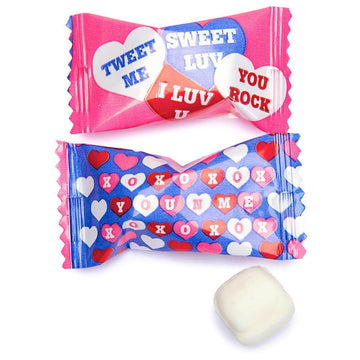 Valentine's Wrapped Buttermint Creams: 1000-Piece Case - Candy Warehouse