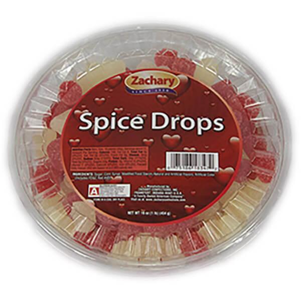 Valentine Spice Drops Candy: 24-Ounce Tub - Candy Warehouse