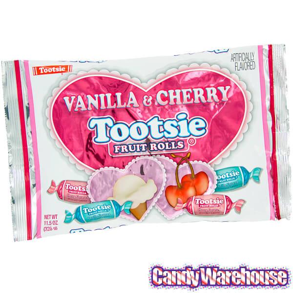 Valentine Vanilla and Cherry Tootsie Rolls: 11.5-Ounce Bag - Candy Warehouse