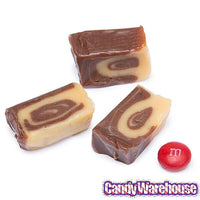Vanilla & Chocolate Caramel Swirl Cubes: 2KG Bag - Candy Warehouse