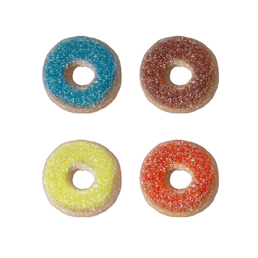 Vidal Gummi "Glazed" Donuts: 1KG Bag - Candy Warehouse