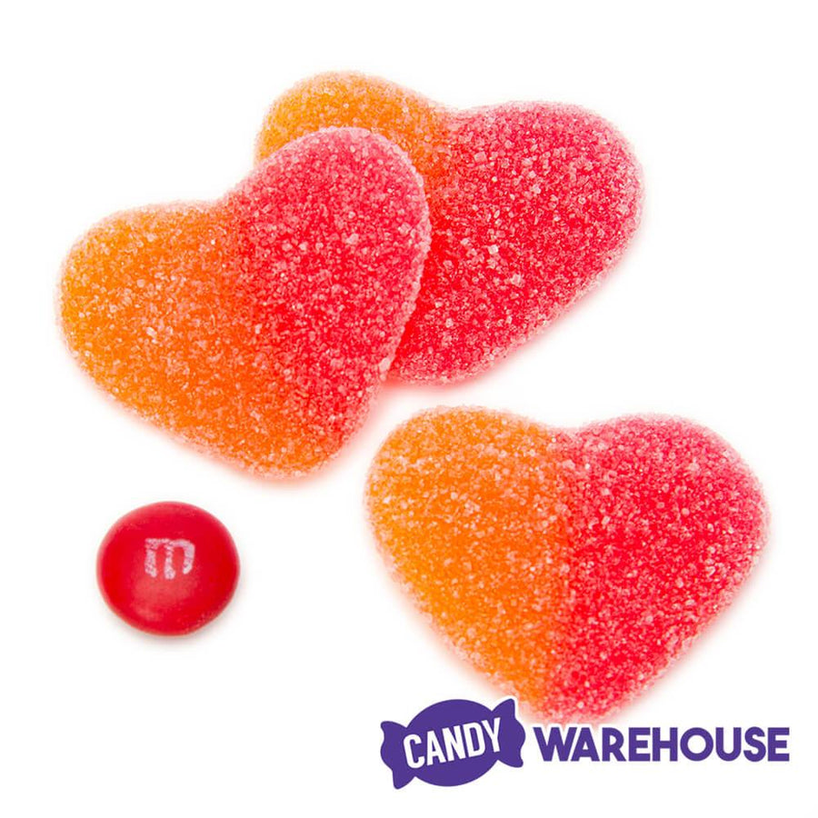 Vidal Gummy Peach Hearts: 2KG Bag - Candy Warehouse