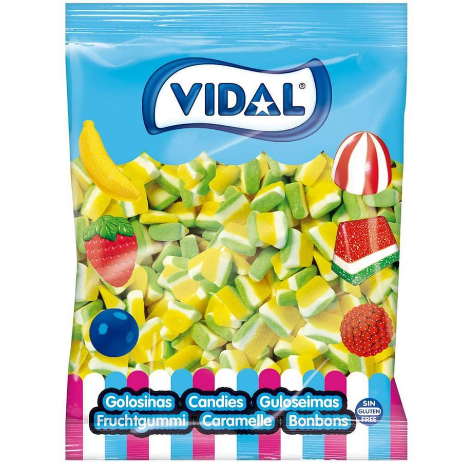 Vidal Pina Colada Slices: 1KG Bag - Candy Warehouse