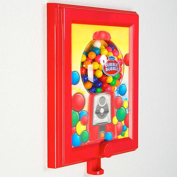 Wall Mounted Gumball Machine Dispenser Frame with Gumballs - Candy Warehouse