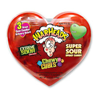 WarHeads Sour Candy Filled Plastic Heart - Candy Warehouse