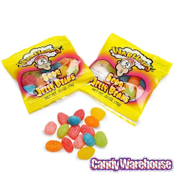 WarHeads Sour Jelly Beans Snack Packs 5LB Bag Candy Warehouse
