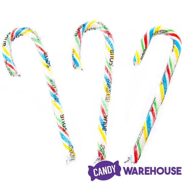 WarHeads Super Sour Candy Canes: 12-Piece Box - Candy Warehouse