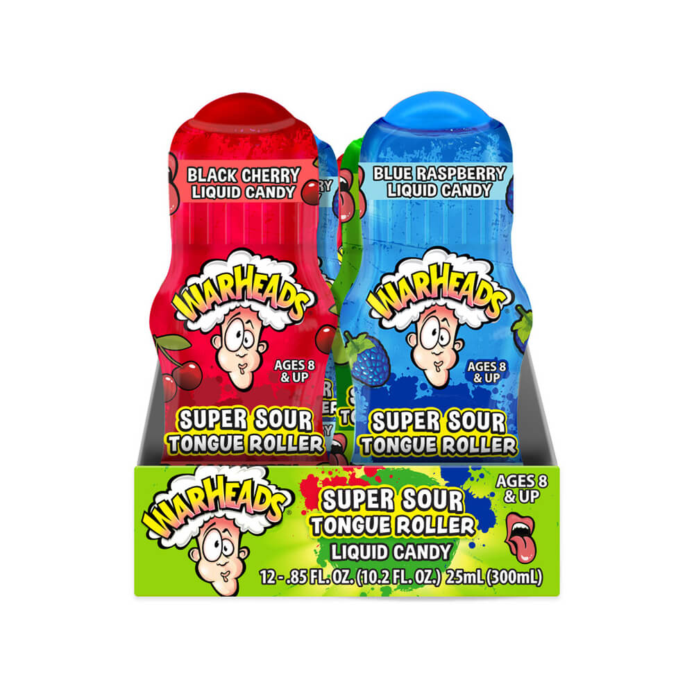 WarHeads Super Sour Tongue Rollers: 12-Piece Display